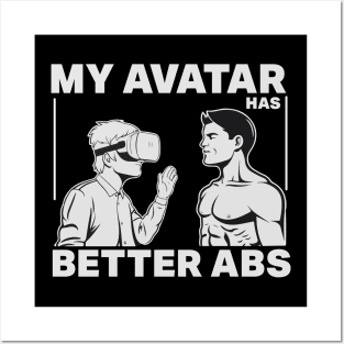 Gym Bro VR headset Funny Gifts Posters and Art